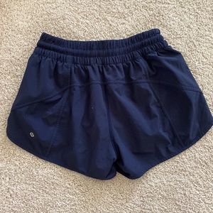 Lululemon 4” Navy Tracker Shorts